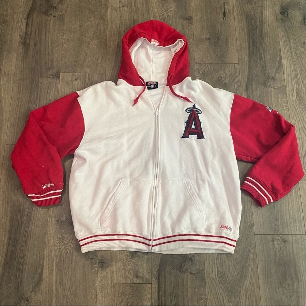 2010 MLB All Star Game Los Angeles Angels Stitches Zipper Hoodie Size XL